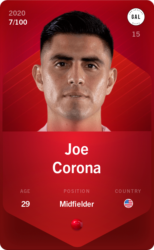 Sorare - Sorare Official - Joe Corona 2020-21 • Rare 7/100 - NFT # 51097339965692359813588934534710394977317587079429083791109550334694870143131