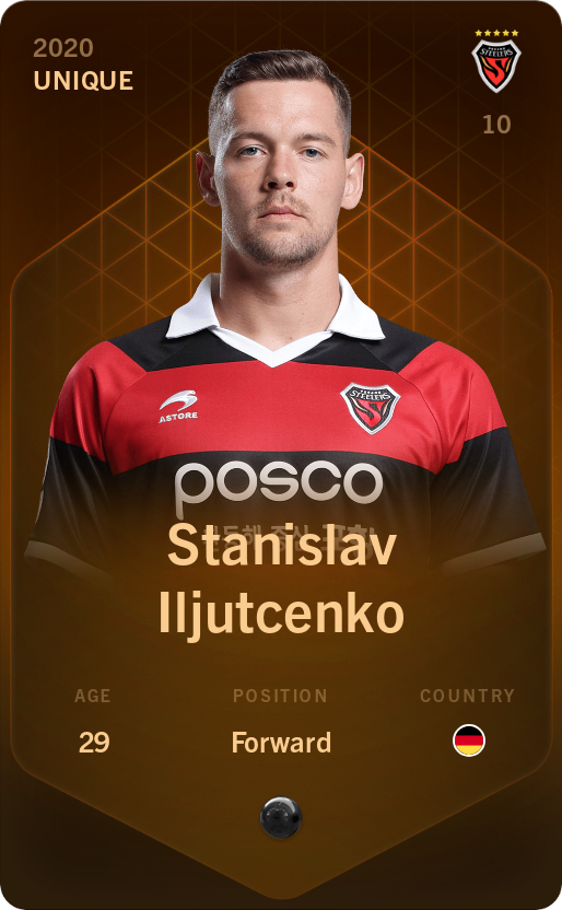 Sorare - Sorare Official - Stanislav Iljutcenko 2020-21 • Unique - NFT # 103297693930201383203510232598166457675030924463709395922755453594981250601036