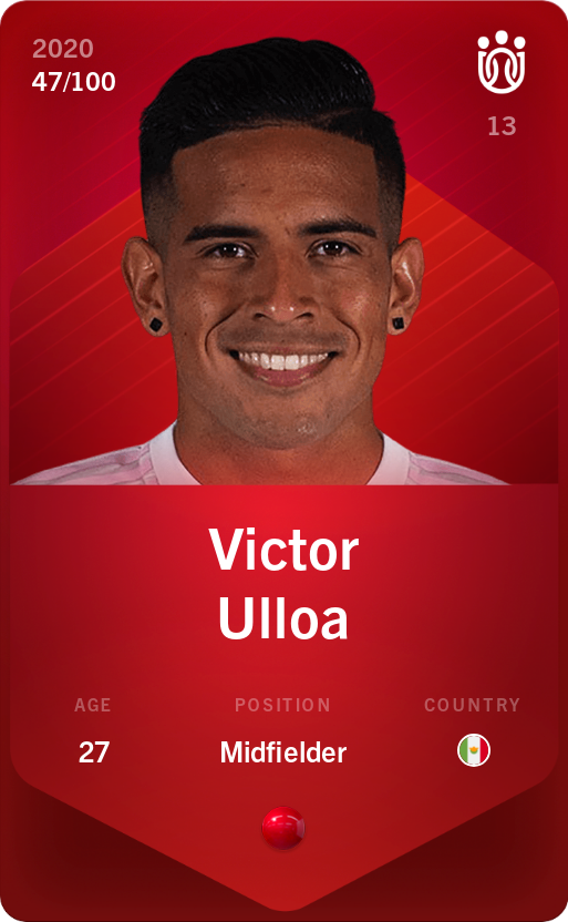 Sorare - Sorare Official - Victor Ulloa 2020-21 • Rare 47/100 - NFT # 103928963586204650695146810070031172414828894448971991996619319949554790276833