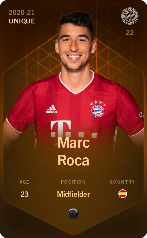 Sorare - Sorare Official - Marc Roca 2020-21 • Unique - NFT # 88442400907825357053974793866983994318059926351793645976586289781949794915627