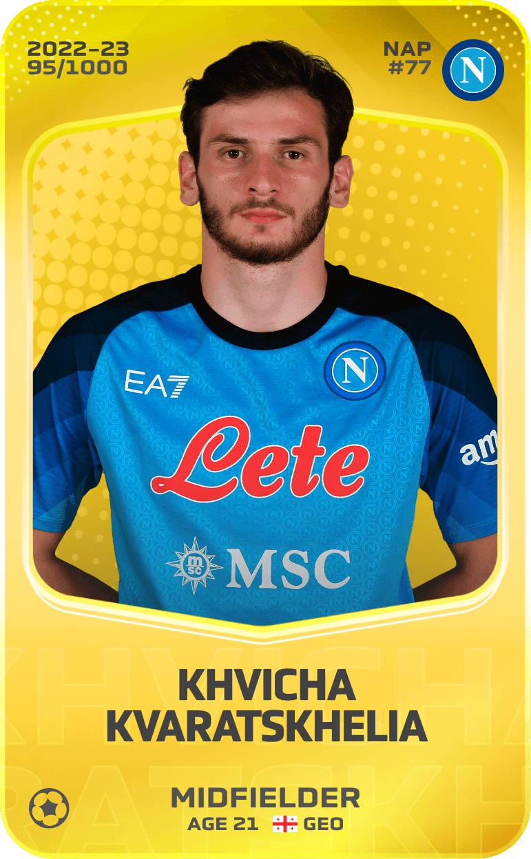 Khvicha Kvaratskhelia 2022-23 • Limited 95/1000
