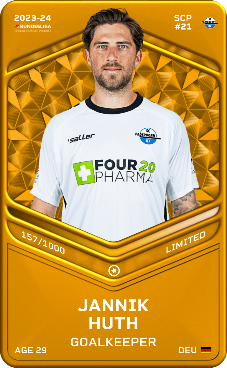 Jannik Huth 2023-24 • Limited 157/1000