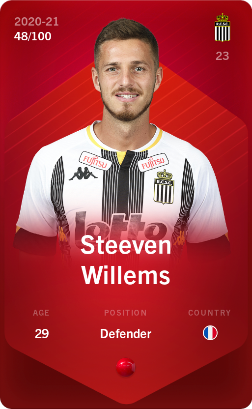 Sorare - Sorare Official - Steeven Willems 2020-21 • Rare 48/100 - NFT # 63153678252153971711352720055191637375206602477699089631285893441208892022542