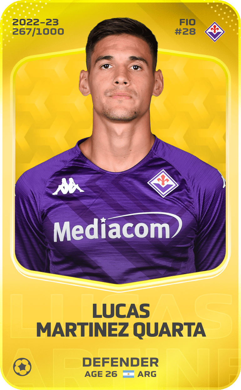 Lucas Martinez Quarta 2022-23 • Limited 267/1000