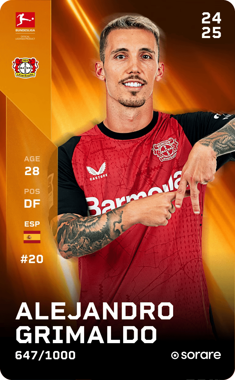 Alejandro Grimaldo 2024-25 • Limited 647/1000
