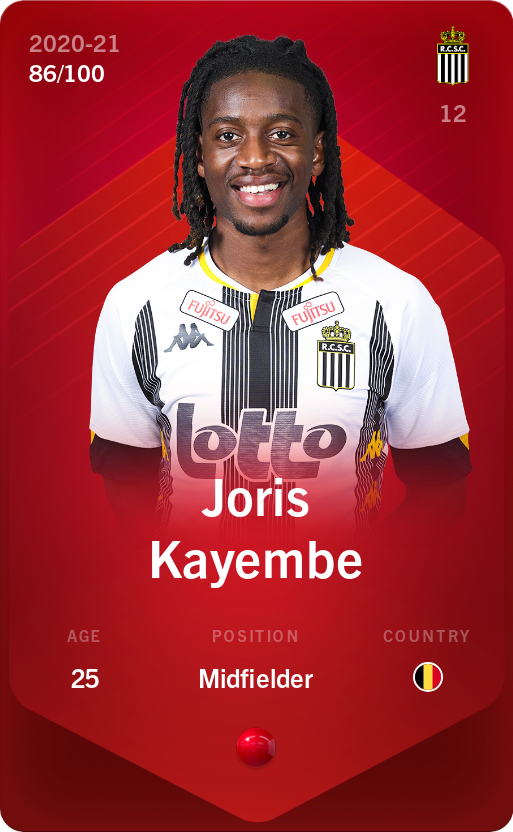 Sorare - Sorare Official - Joris Kayembe 2020-21 • Rare 86/100 - NFT # 9579517044320839854327081839618644442597401524061545007200666412603381117042