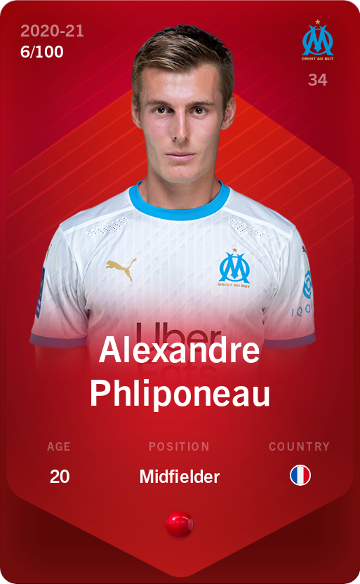 Sorare - Sorare Official - Alexandre Phliponeau 2020-21 • Rare 6/100 - NFT # 58057185127235466170424230456331851193157715637206274798592206662094332995221