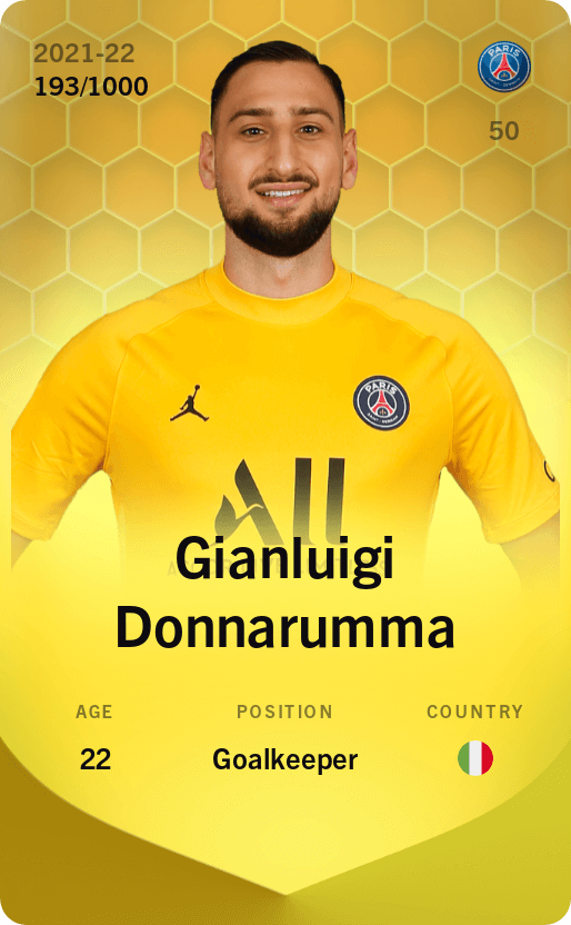 Gianluigi Donnarumma 2021-22 • Limited 193/1000