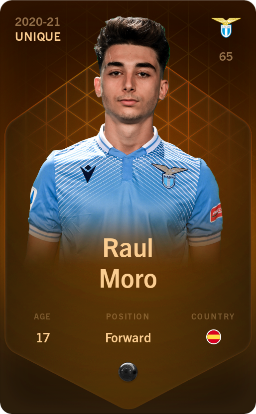 Sorare - Sorare Official - Raul Moro 2020-21 • Unique - NFT # 53086959135246587883725277827478800715531872484312985910038842923379763867473