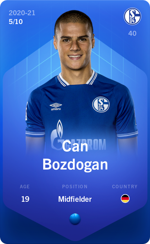 Sorare - Sorare Official - Can Bozdogan 2020-21 • Super Rare 5/10 - NFT # 100160504402078655349678948415715468770225175651726086819641677947580901089464