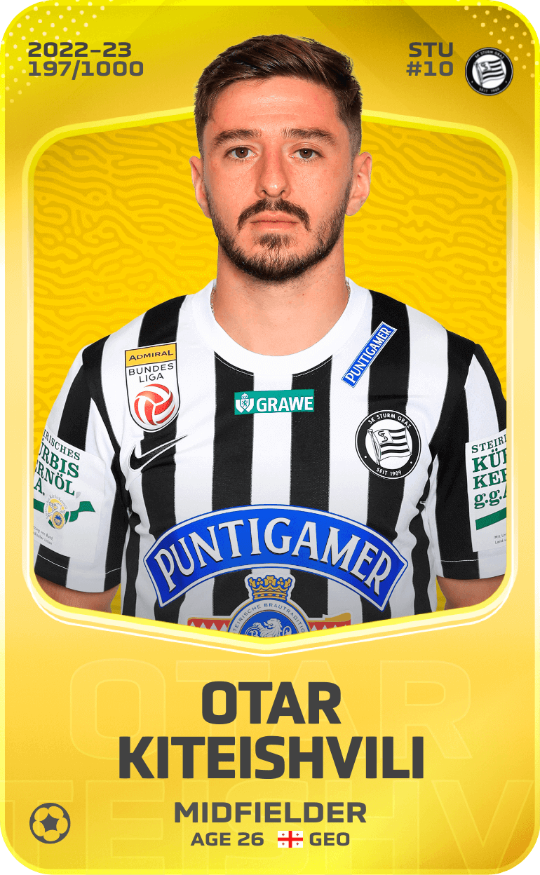 Otar Kiteishvili 2022-23 • Limited 197/1000