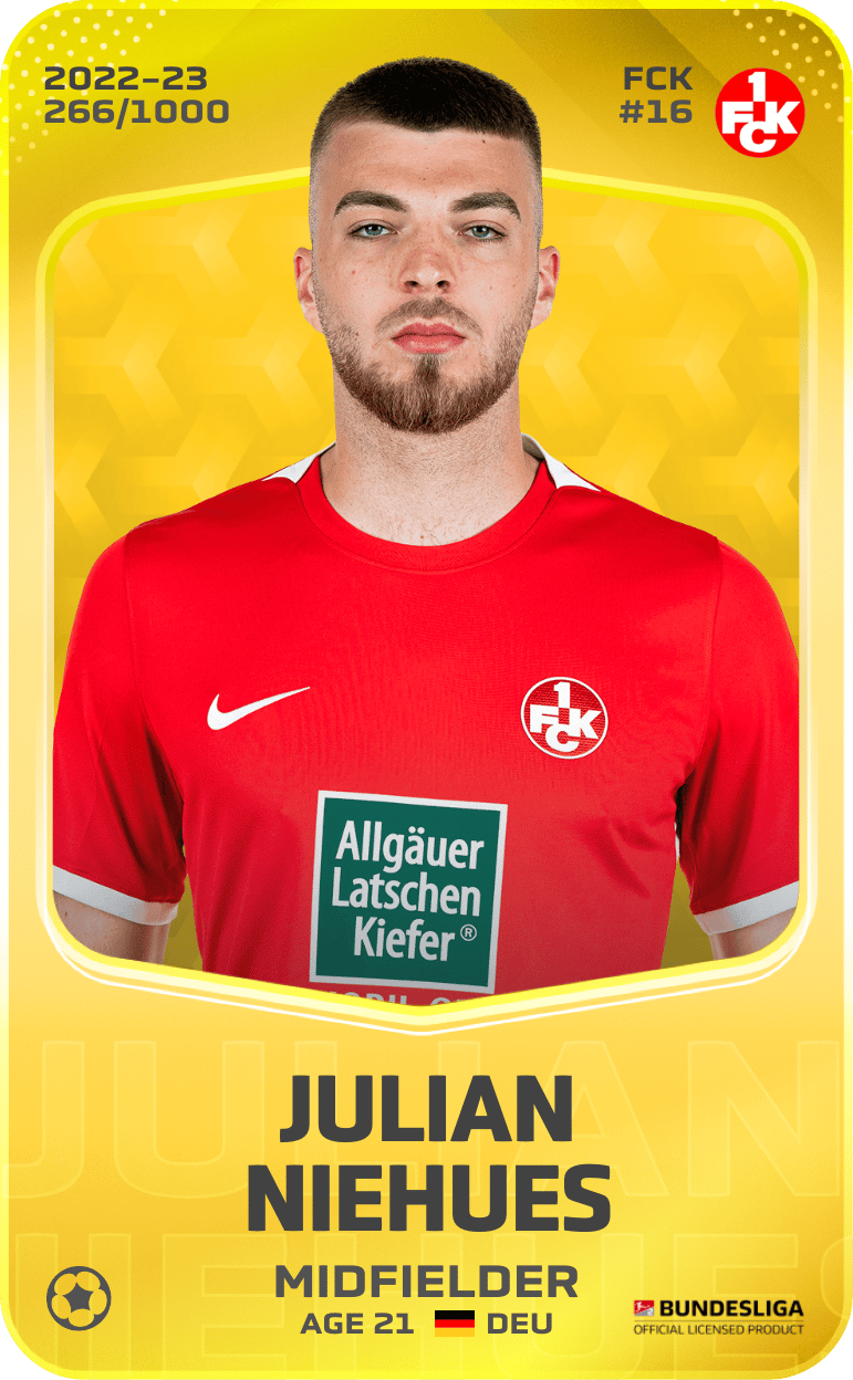 Julian Niehues 2022-23 • Limited 266/1000