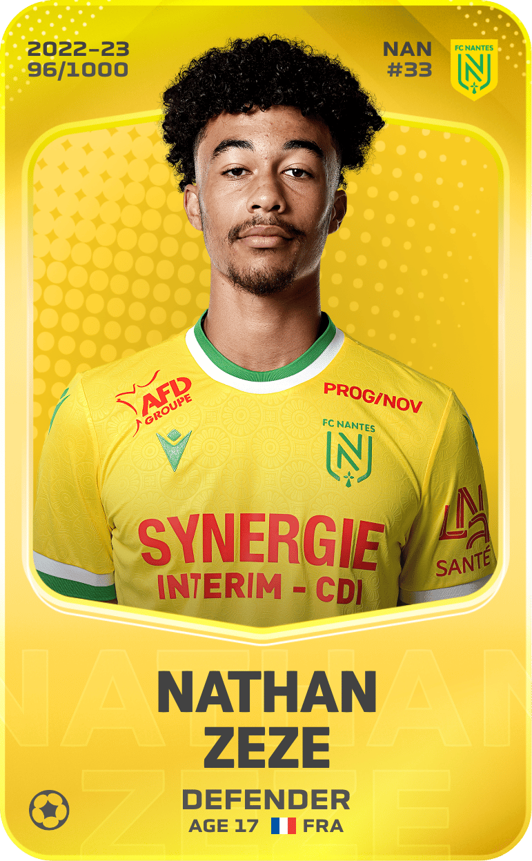 Nathan Zeze 2022-23 • Limited 96/1000