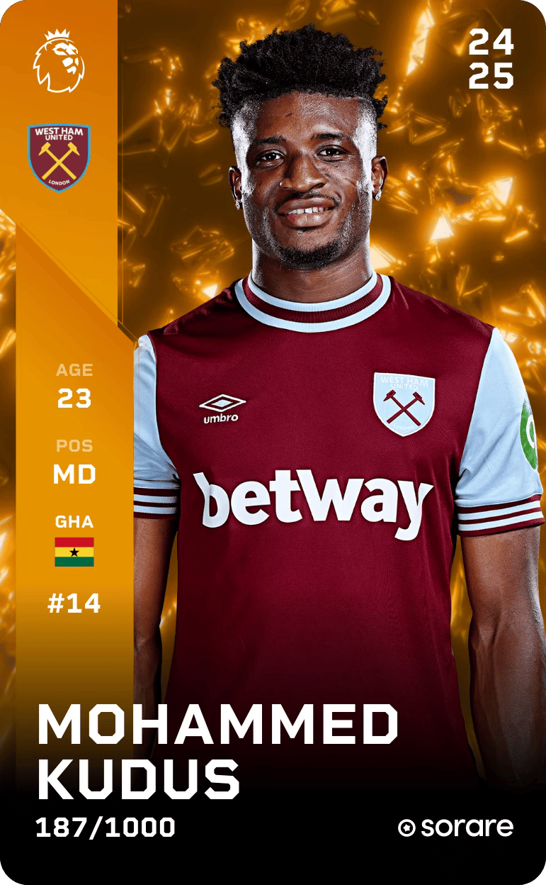 Mohammed Kudus 2024-25 • Limited 187/1000
