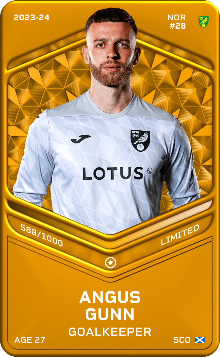 Angus Gunn 2023-24 • Limited 588/1000