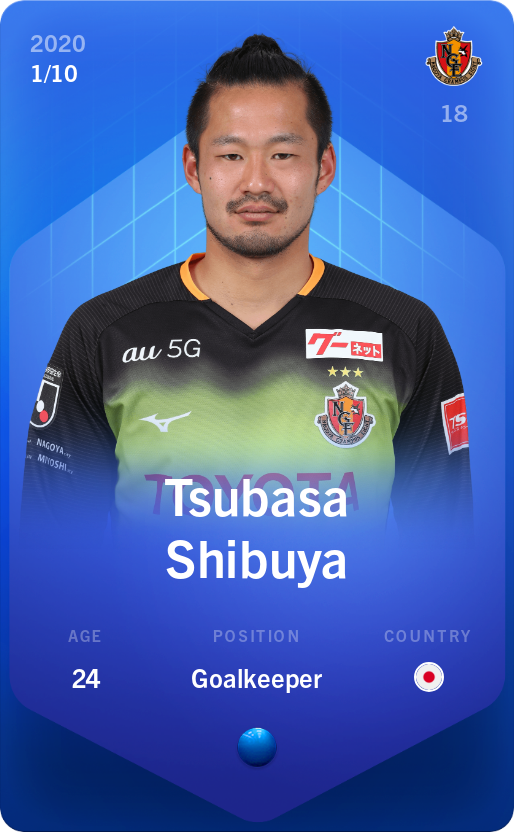 Sorare - Sorare Official - Tsubasa Shibuya 2020-21 • Super Rare 1/10 - NFT # 43813637652464939995620572287066095134776250327285278619686616188659617763640