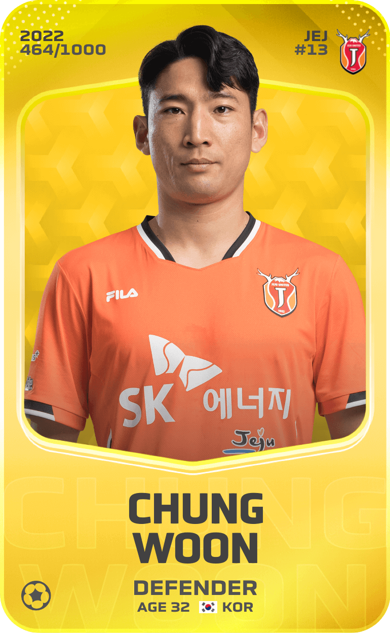 Chung Woon 2022-23 • Limited 464/1000