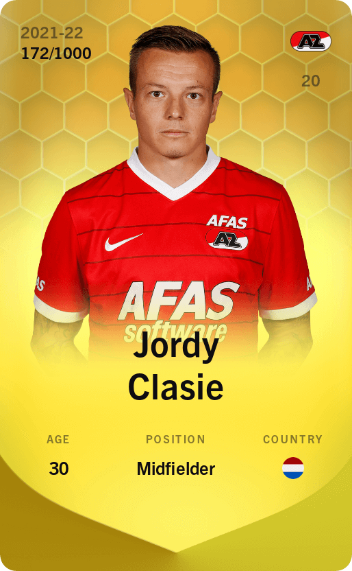 Jordy Clasie 2021-22 • Limited 172/1000