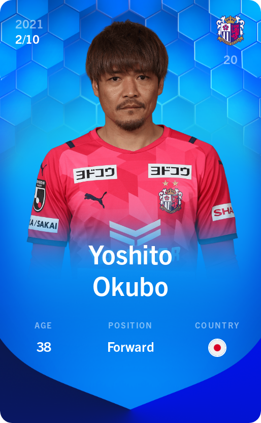 Sorare - Sorare Official - Yoshito Okubo 2021-22 • Super Rare 2/10 - NFT # 9630402213561707595158080476244524501765035336465958028030838351521434408175