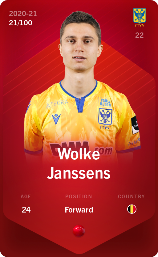 Sorare - Sorare Official - Wolke Janssens 2020-21 • Rare 21/100 - NFT # 23758684214698514225920616294005794190689926977259847239538575242871778261236