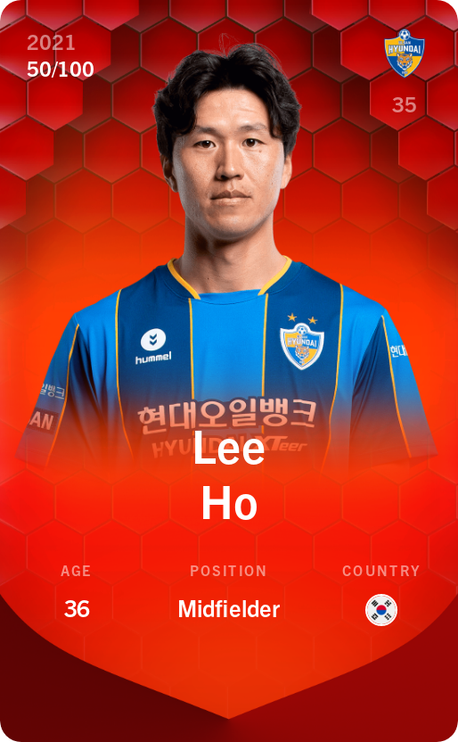 Sorare - Sorare Official - Lee Ho 2021-22 • Rare 50/100 - NFT # 37285949128602833261274836783124103432391285066710210503181896737873591286478