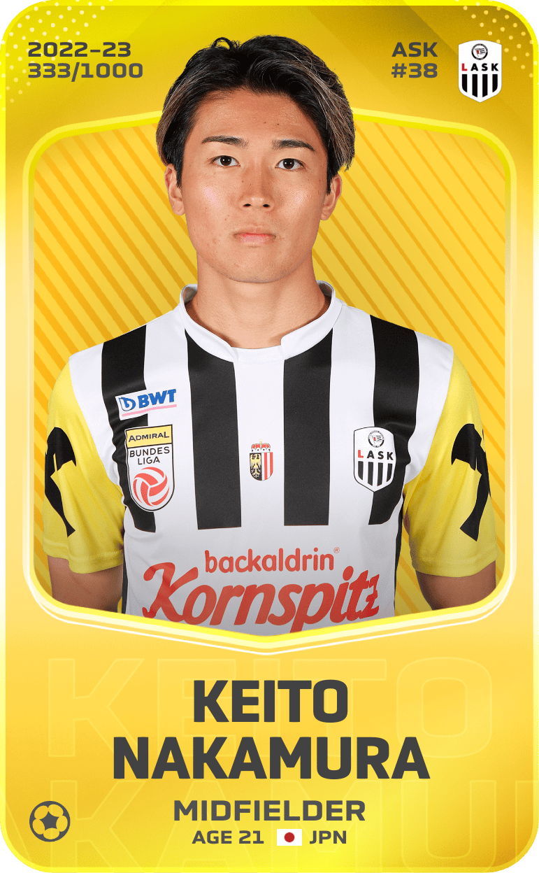 Keito Nakamura 2022-23 • Limited 333/1000