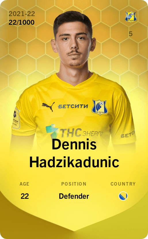 Dennis Hadzikadunic 2021-22 • Limited 22/1000