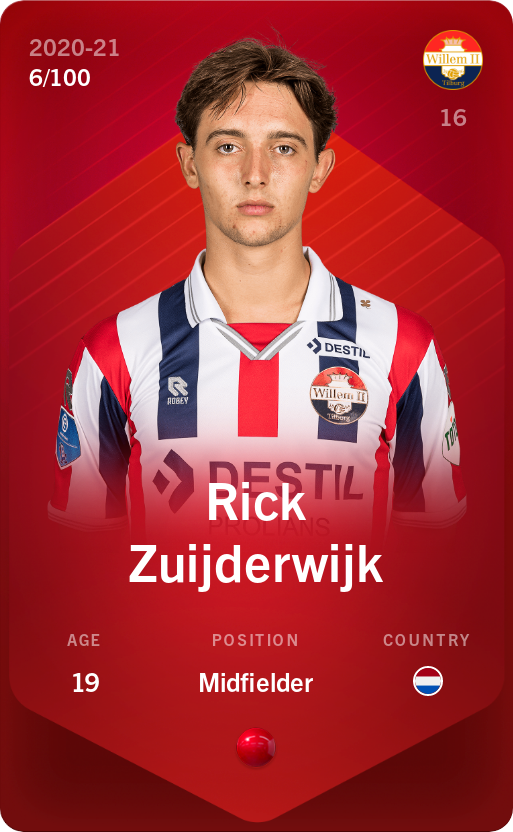 Sorare - Sorare Official - Rick Zuijderwijk 2020-21 • Rare 6/100 - NFT # 52725794392538875208735584279414634103970626155332275272358323852834892048197