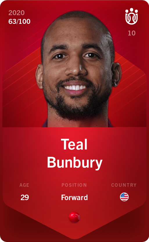 Sorare - Sorare Official - Teal Bunbury 2020-21 • Rare 63/100 - NFT # 10204298224779503897477630624627811166548632828199234757257008113009881025355