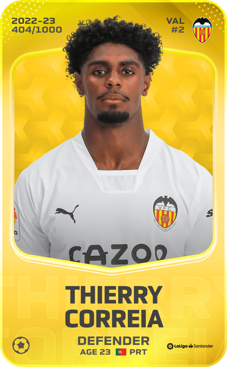 Thierry Correia 2022-23 • Limited 404/1000