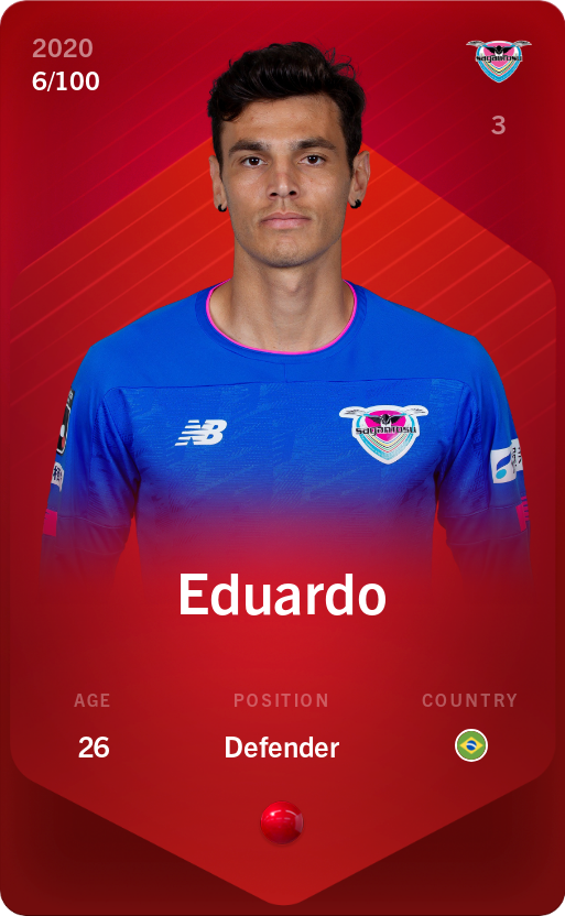Sorare - Sorare Official - Eduardo 2020-21 • Rare 6/100 - NFT # 79378632853869196766951389894791501126566538436026757321751818872727835563216