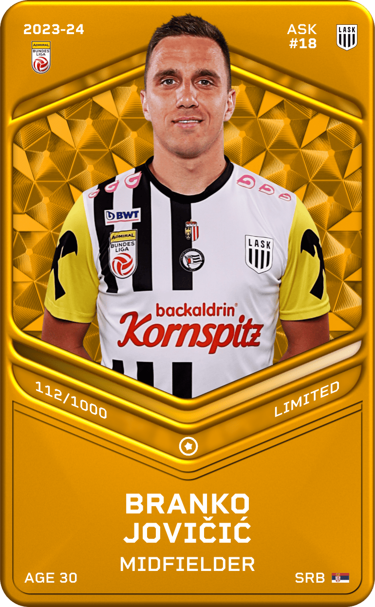 Branko Jovičić 2023-24 • Limited 112/1000