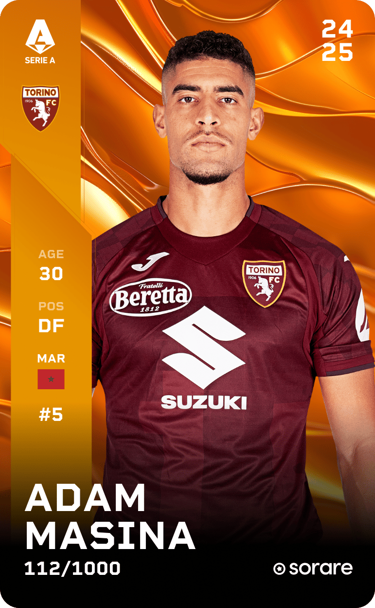 Adam Masina 2024-25 • Limited 112/1000