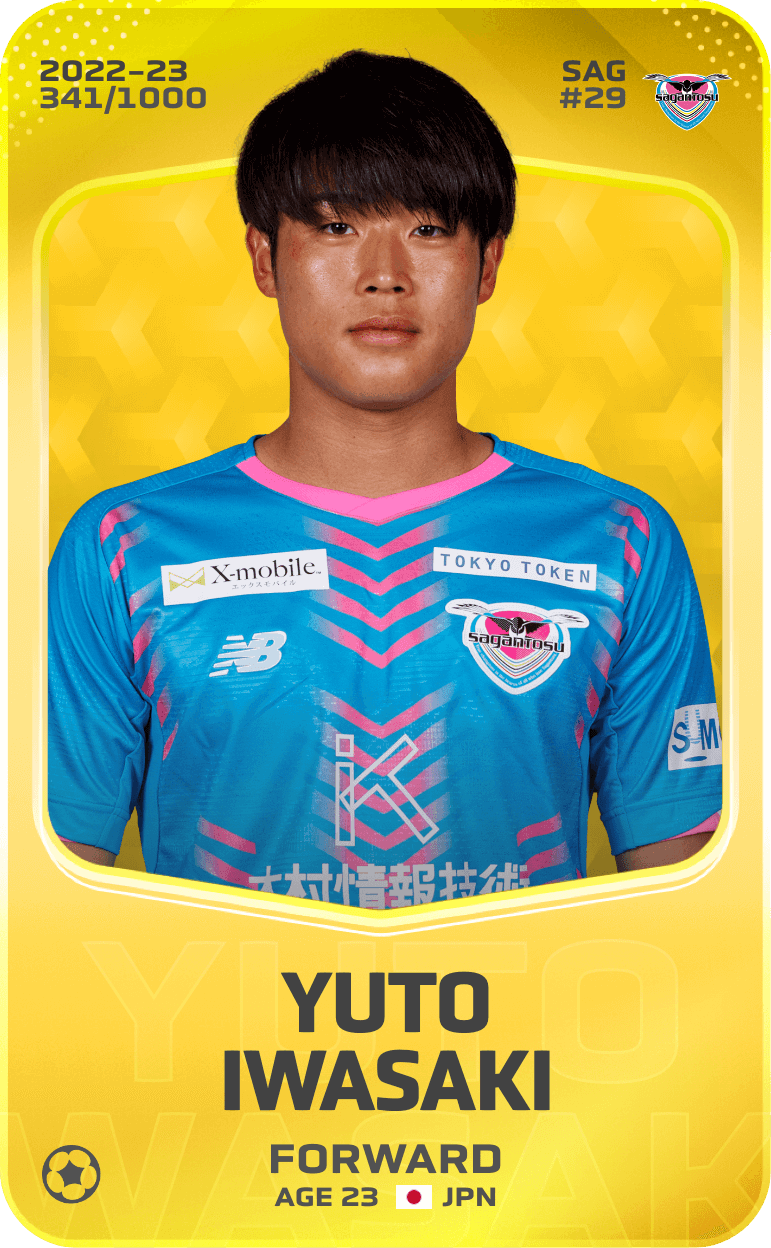Yuto Iwasaki 2022-23 • Limited 341/1000