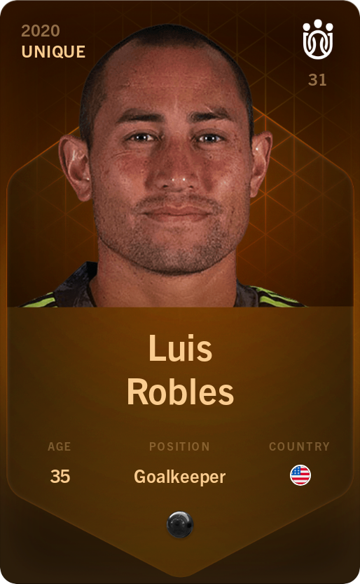 Sorare - Sorare Official - Luis Robles 2020-21 • Unique - NFT # 84338274317274799589397961271625274041530604325581948391043762005834093127696