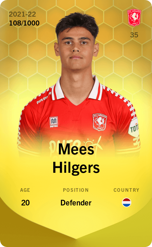 Mees Hilgers 2021-22 • Limited 108/1000