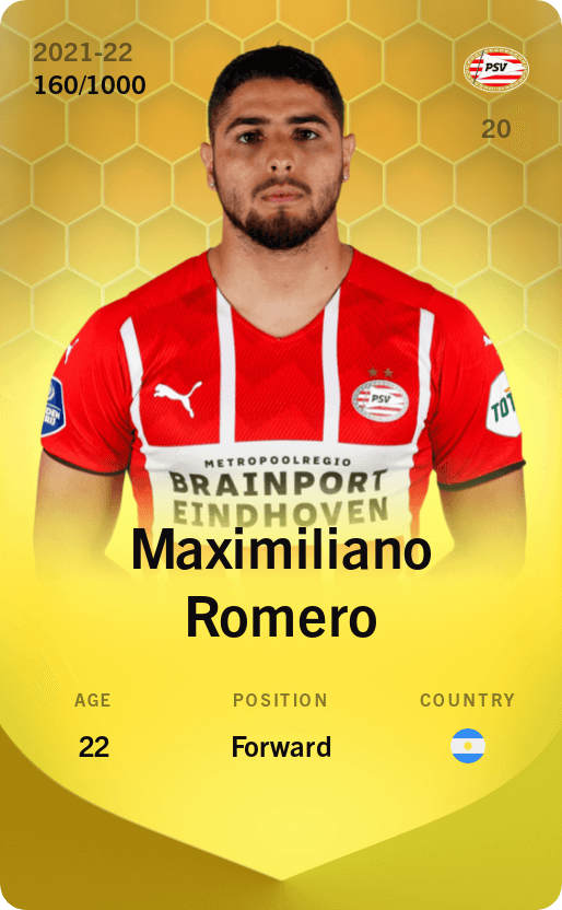 Maximiliano Romero 2021-22 • Limited 160/1000
