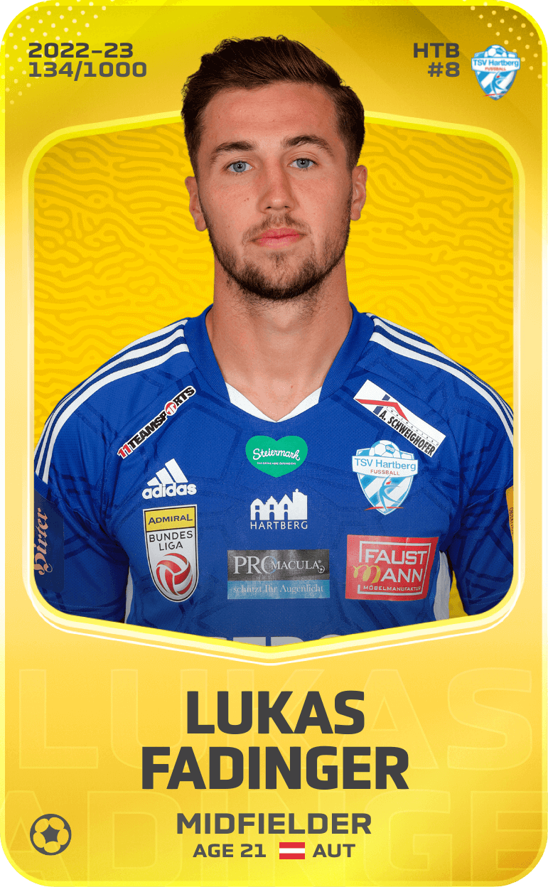 Lukas Fadinger 2022-23 • Limited 134/1000