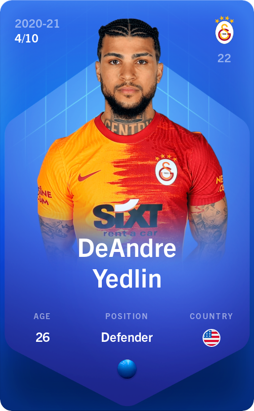 Sorare - Sorare Official - DeAndre Yedlin 2020-21 • Super Rare 4/10 - NFT # 47080240918304510764443276069492934200344325020738944076914978691311372649653