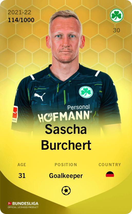 Sascha Burchert 2021-22 • Limited 114/1000