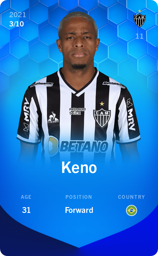 Sorare - Sorare Official - Keno 2021-22 • Super Rare 3/10 - NFT # 99688438096593297863116193305879257246257247158047080796419847258623640614778