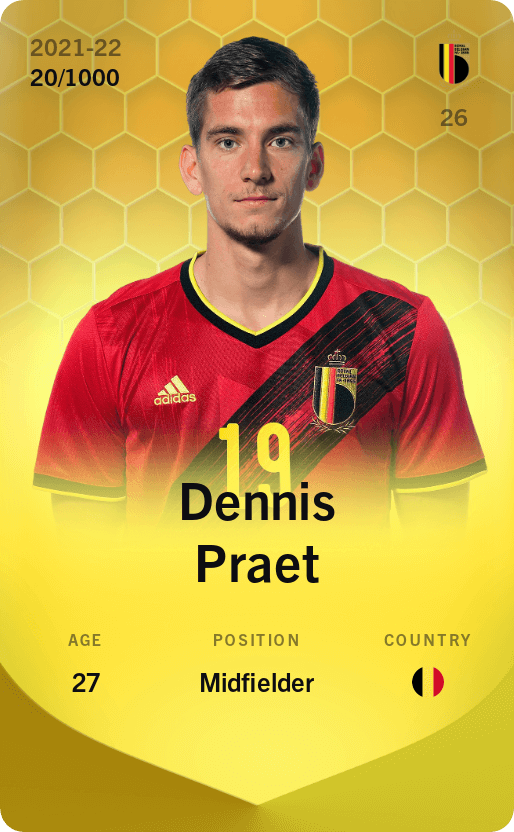 Dennis Praet 2021-22 • Limited 20/1000