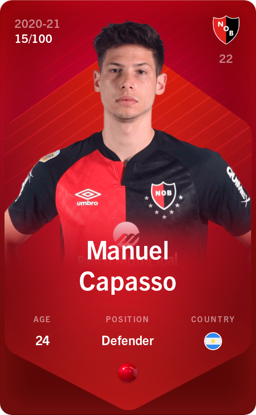 Sorare - Sorare Official - Manuel Capasso 2020-21 • Rare 15/100 - NFT # 20478535349200682497842031387798517107164651877776228778205298229121151947145