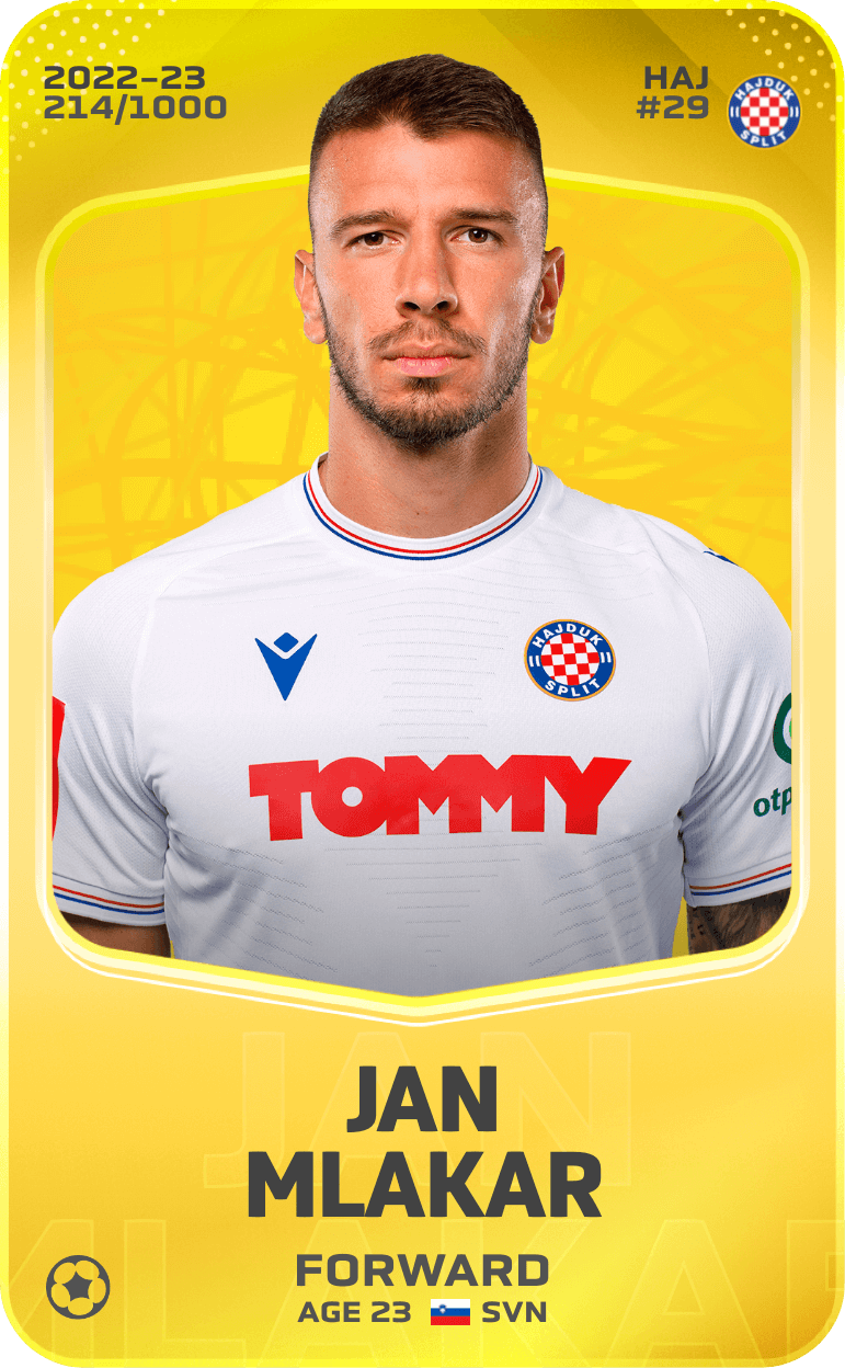 Jan Mlakar 2022-23 • Limited 214/1000