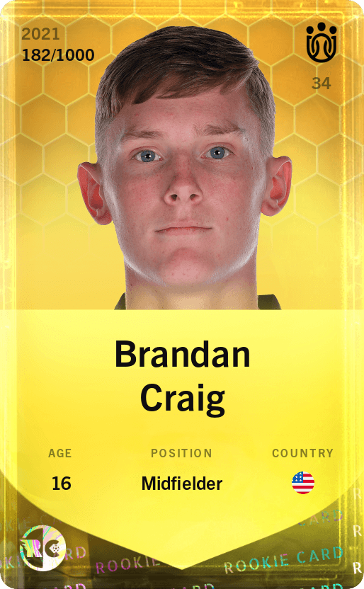 Brandan Craig 2021-22 • Limited 182/1000