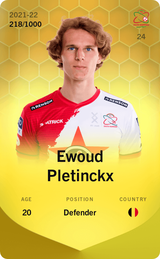 Ewoud Pletinckx 2021-22 • Limited 218/1000