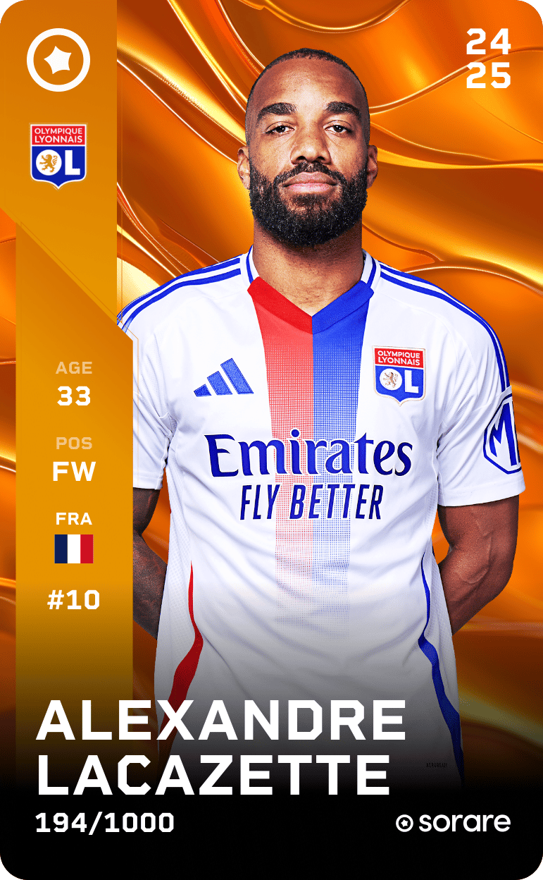 Alexandre Lacazette 2024-25 • Limited 194/1000