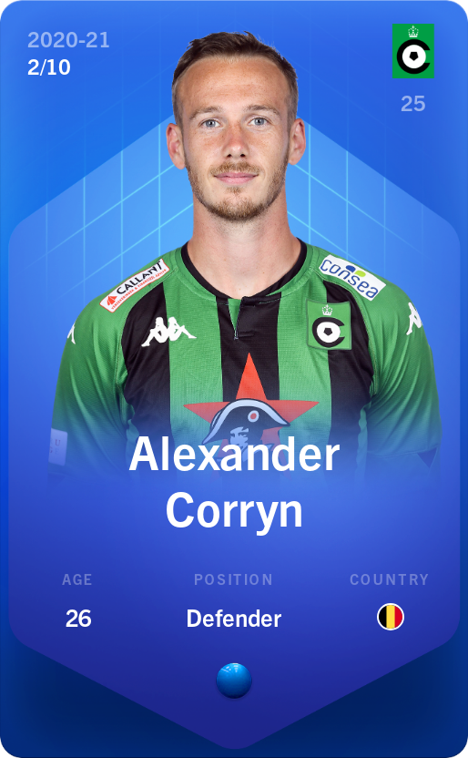 Sorare - Sorare Official - Alexander Corryn 2020-21 • Super Rare 2/10 - NFT # 5149512214094200955615703330456544309249246543769351115597366487185556862058