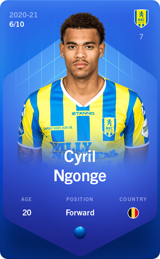 Sorare - Sorare Official - Cyril Ngonge 2020-21 • Super Rare 6/10 - NFT # 91900330263430280424431526218665438063272073865608339493043208296513118131520