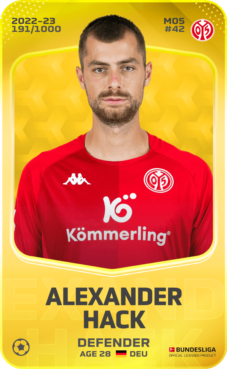 Alexander Hack 2022-23 • Limited 191/1000